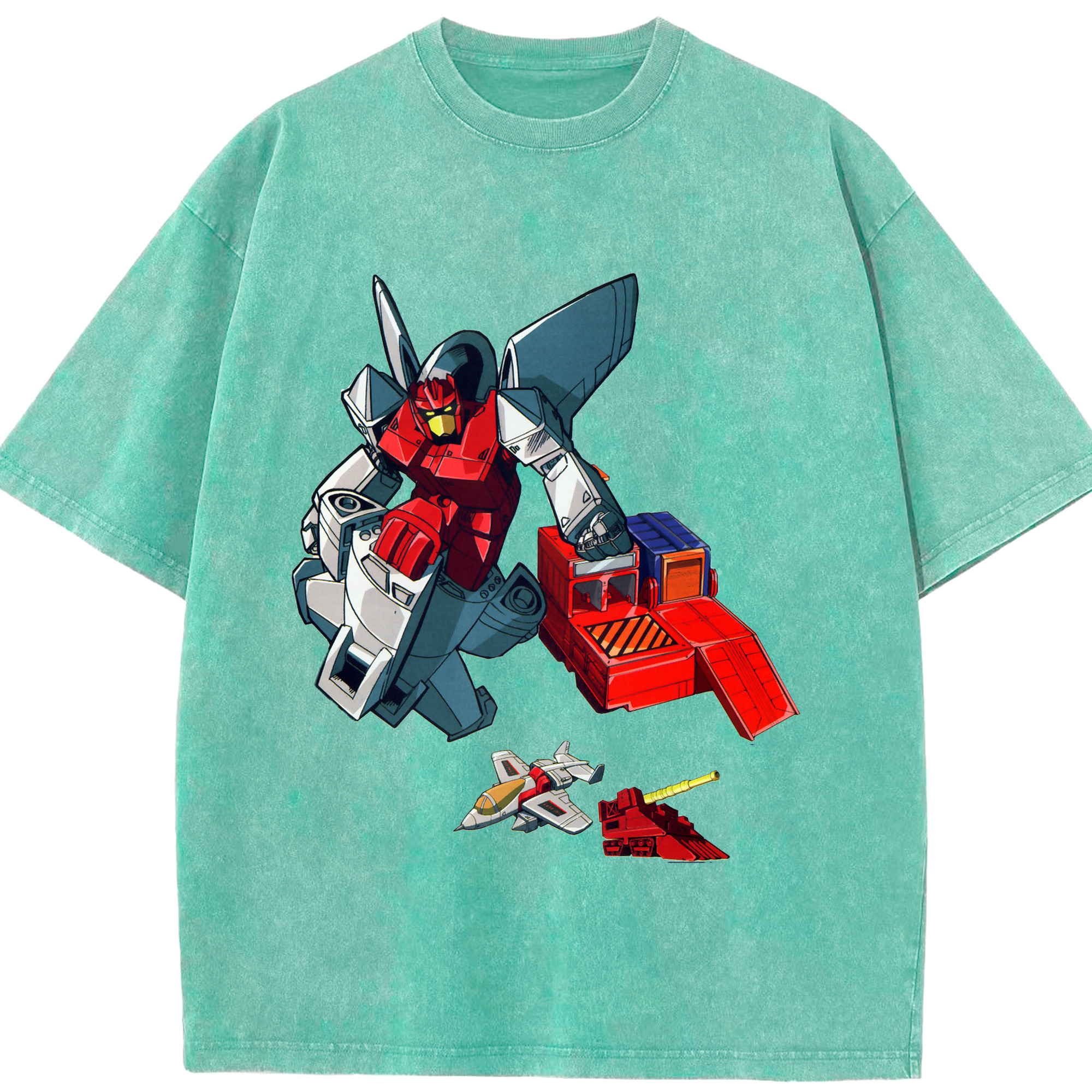 （画像用）  綿100% ヴィンテージ風 半袖Tシャツ（フロントプリント）